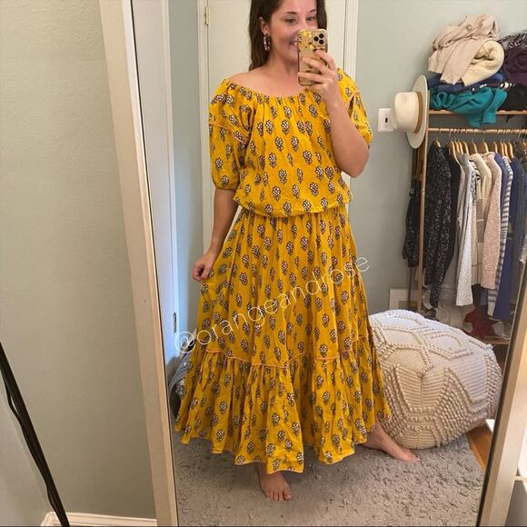 RHODE Yellow Frida Maxi Dress XS - Picture 2 of 16